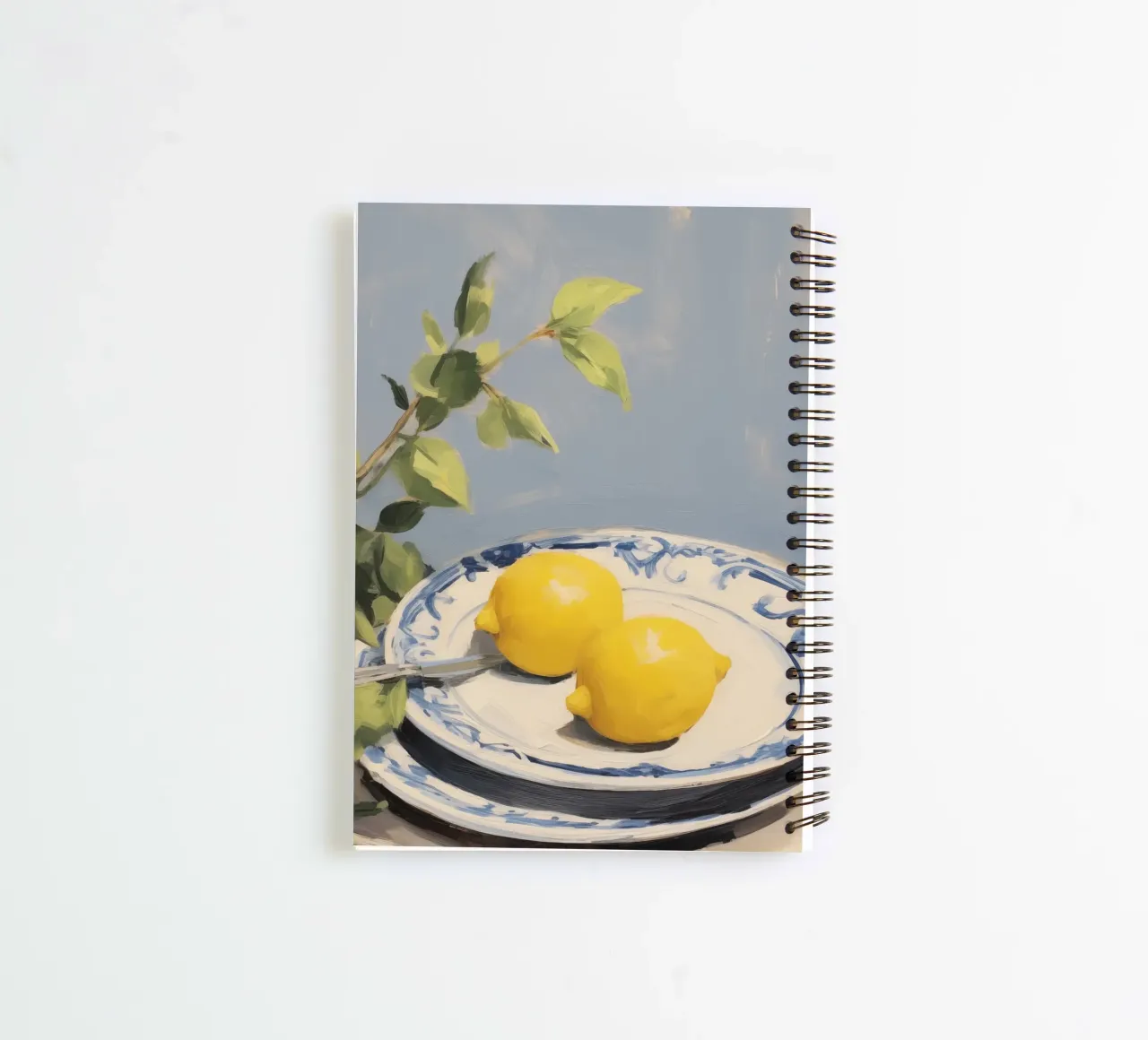 Boho Bella Vita 21 Lemons 4 spiral notebook by Boho Print Collection