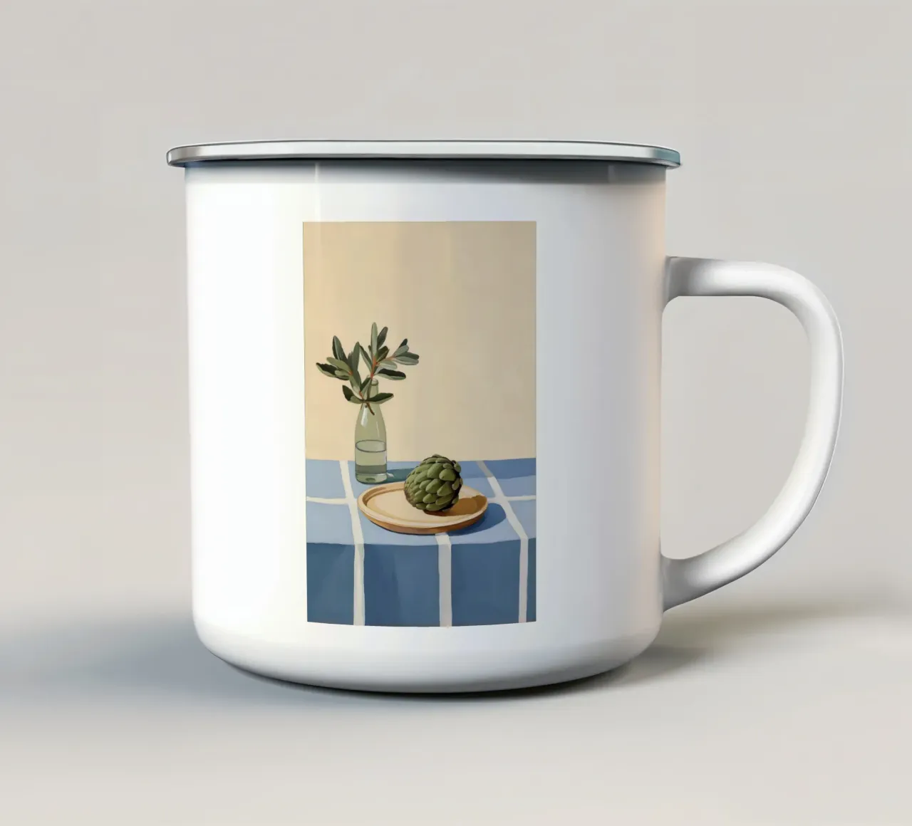 Boho Bella Vita 22 Table 1 tazza in smalto da Boho Print Collection