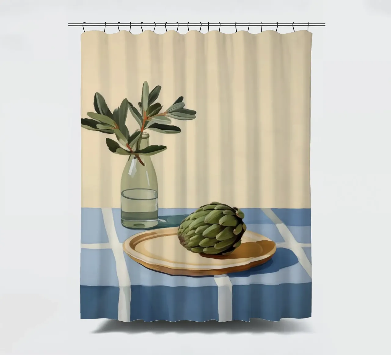 Boho Bella Vita 22 Table 1 tenda da doccia da Boho Print Collection