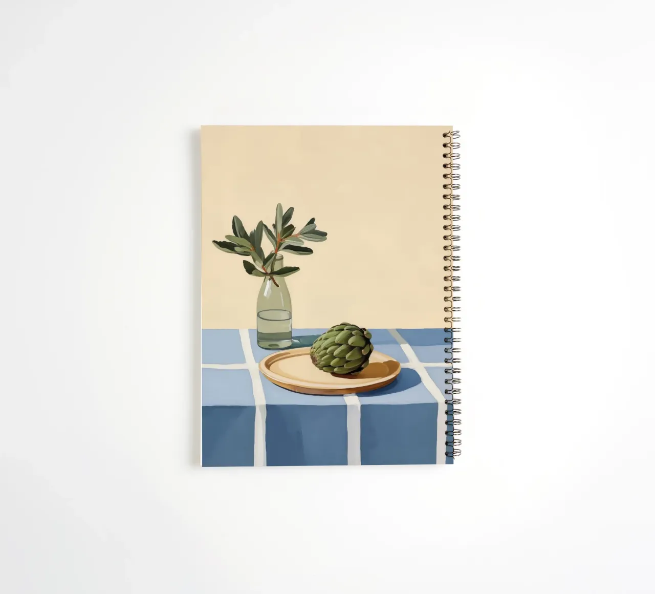 Boho Bella Vita 22 Table 1 spiral notebook by Boho Print Collection