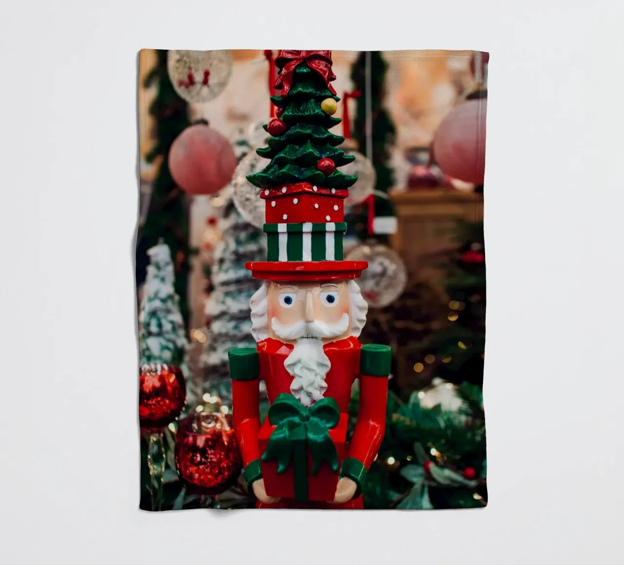 Nostalgic nutcracker fleece blanket by Whole©