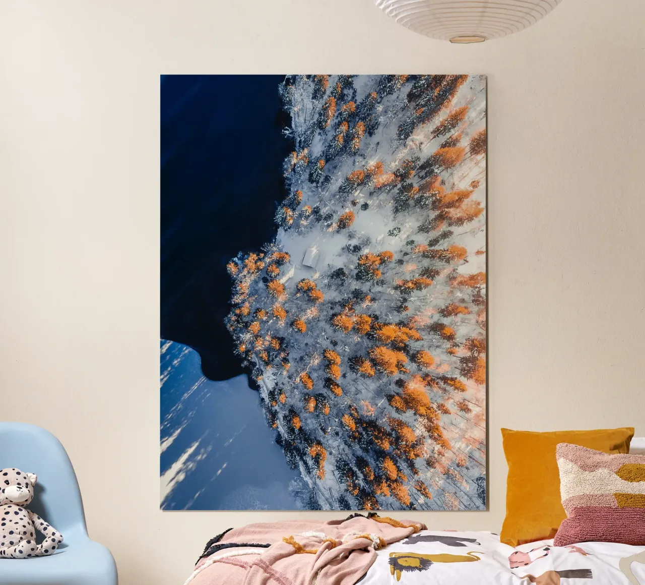 Vue hivernale sur la forêt poster de Whole©
