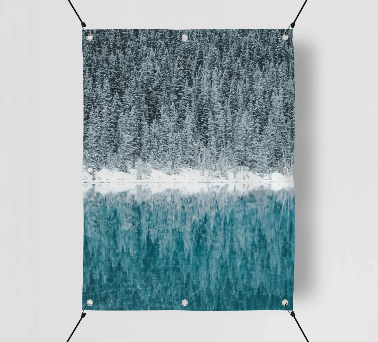 Foresta degli specchi in inverno telo in pvc da Whole©