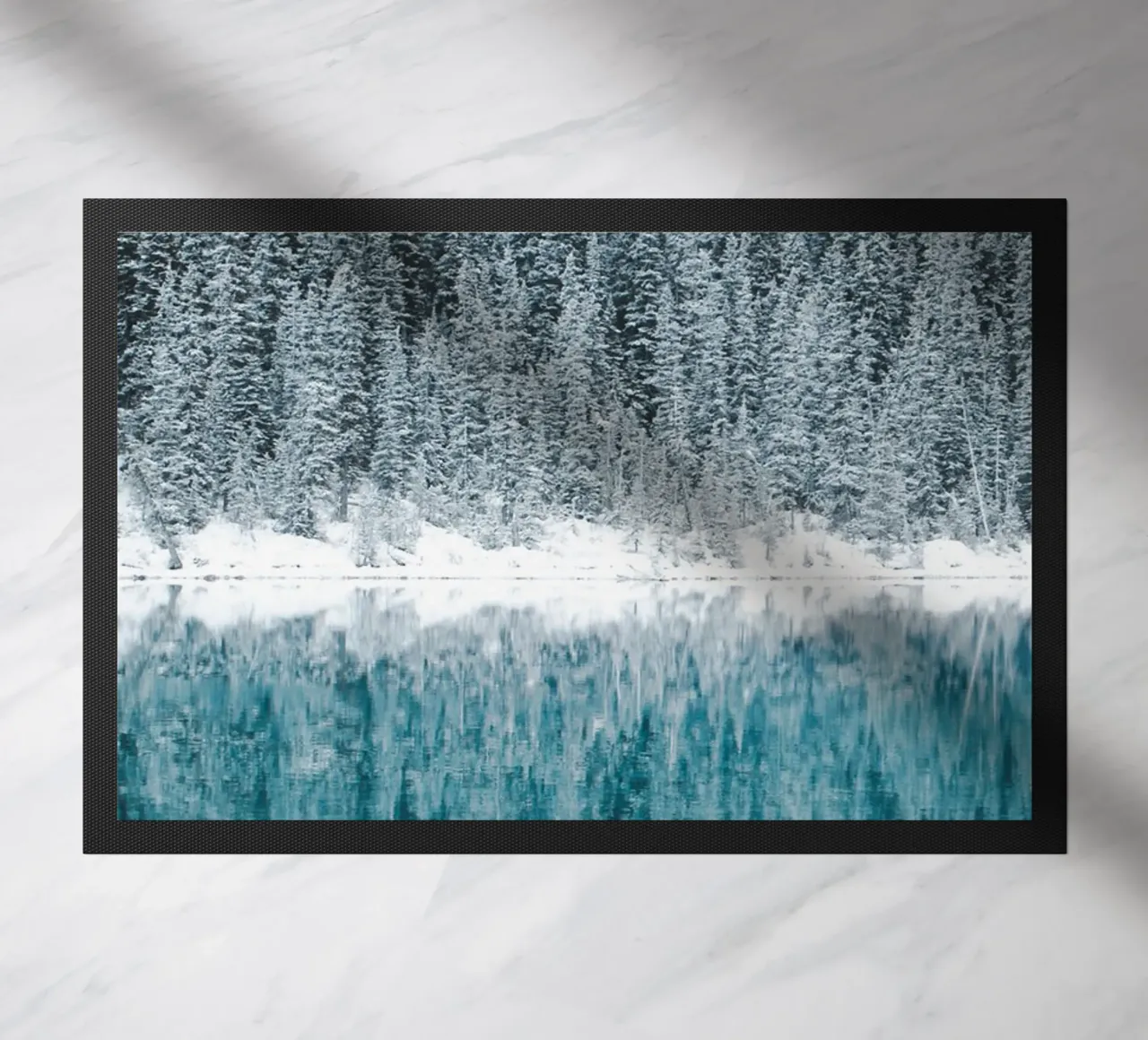 Foresta degli specchi in inverno zerbino da Whole©