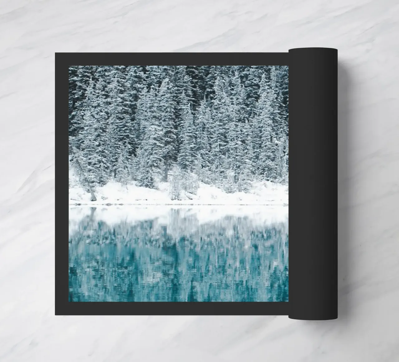 Foresta degli specchi in inverno zerbino da Whole©