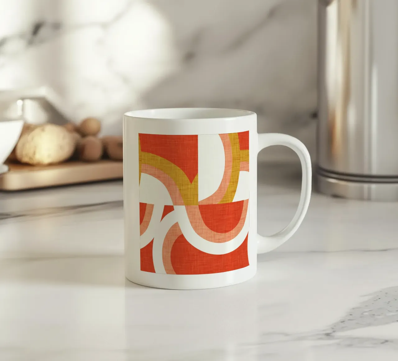 Nuovo Mid Mod Freeway Arancione tazza in ceramica da susanacosta