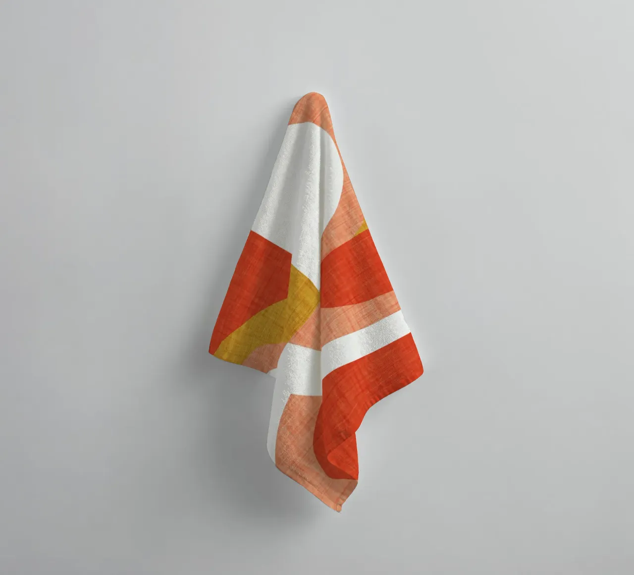 New Mid Mod Freeway Orange towel by susanacosta