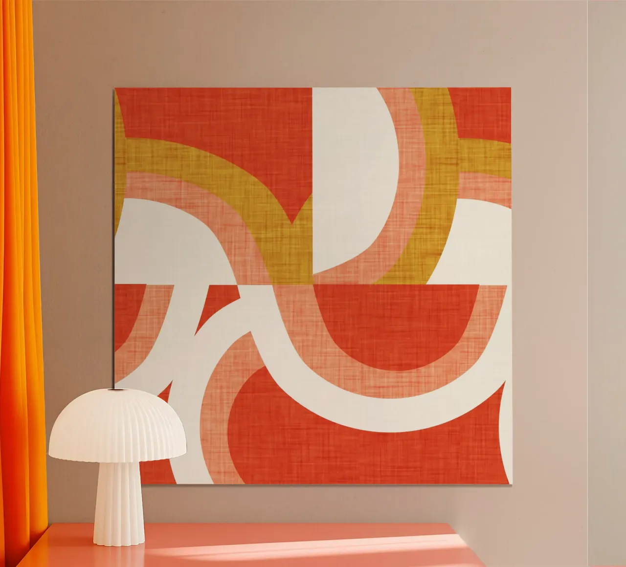Neu Mid Mod Freeway Orange Hahnemühle von susanacosta