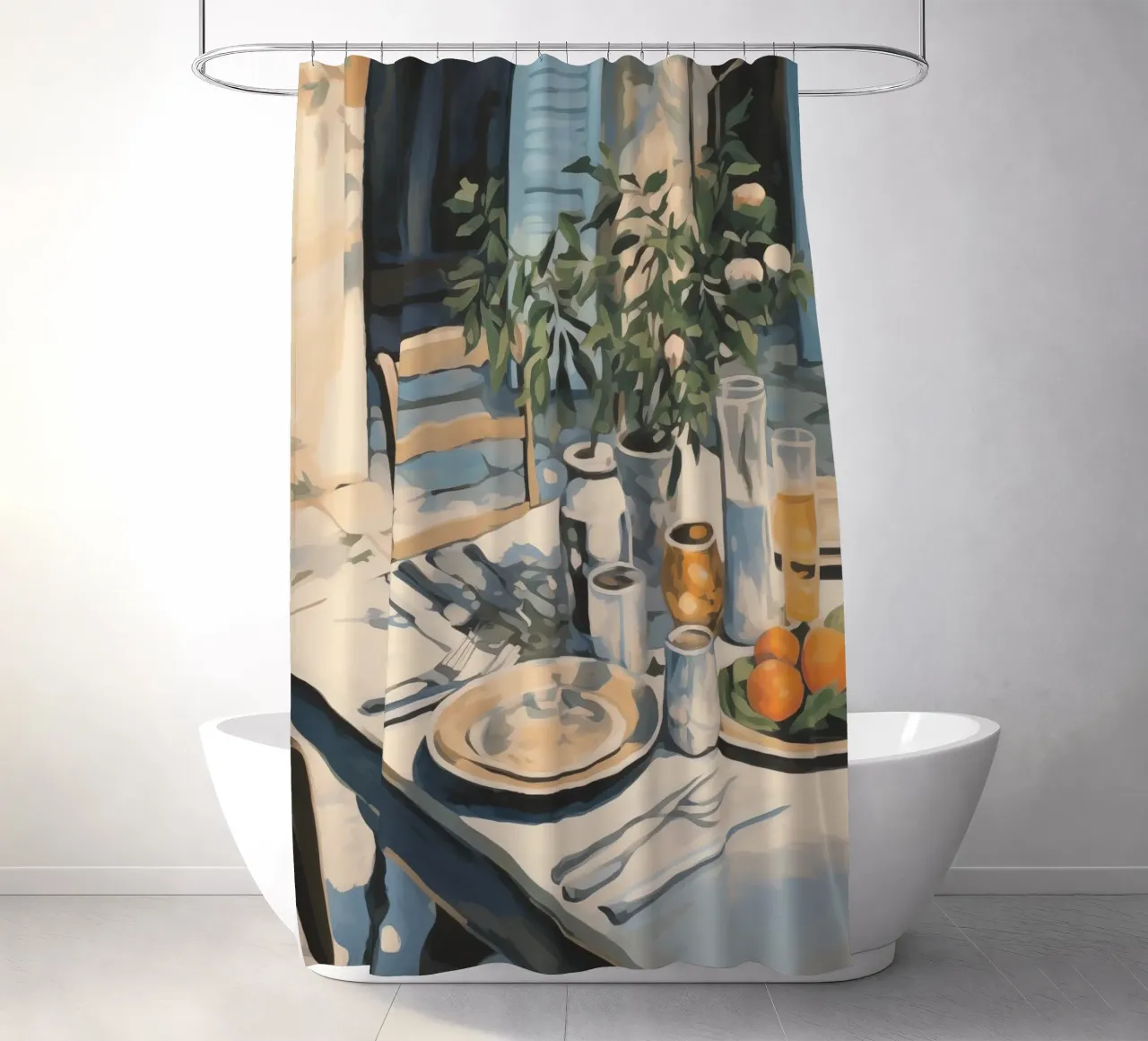 Boho Bella Vita 22 Table 4 tenda da doccia da Boho Print Collection