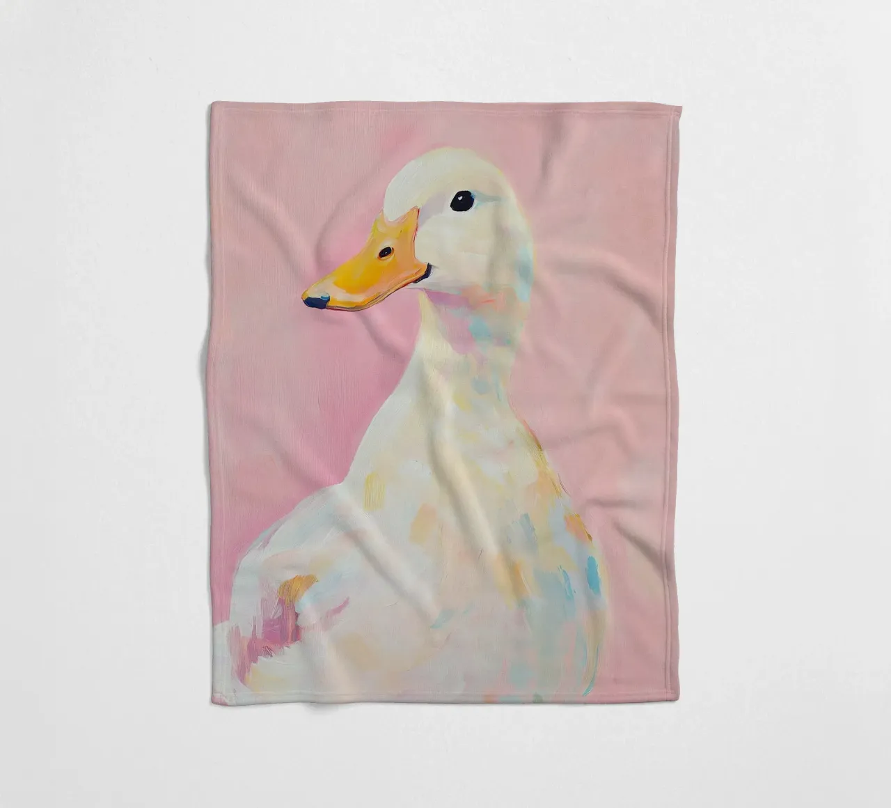 Duck Tales on Canvas fleece blanket by Euphoria Theresa