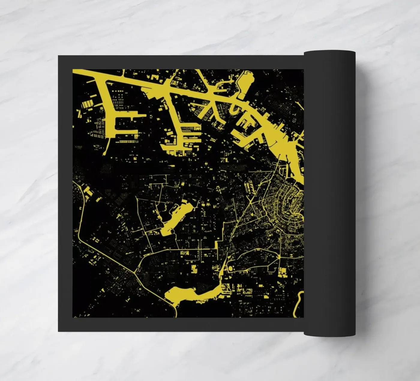 Amsterdam Yellow zerbino da Urban Maps