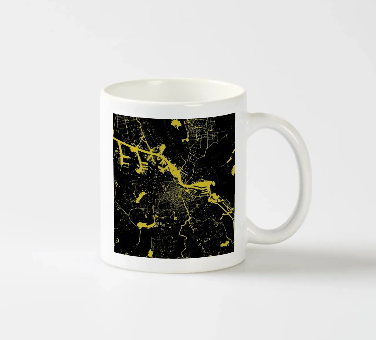 Amsterdam Yellow tazza in ceramica da Urban Maps