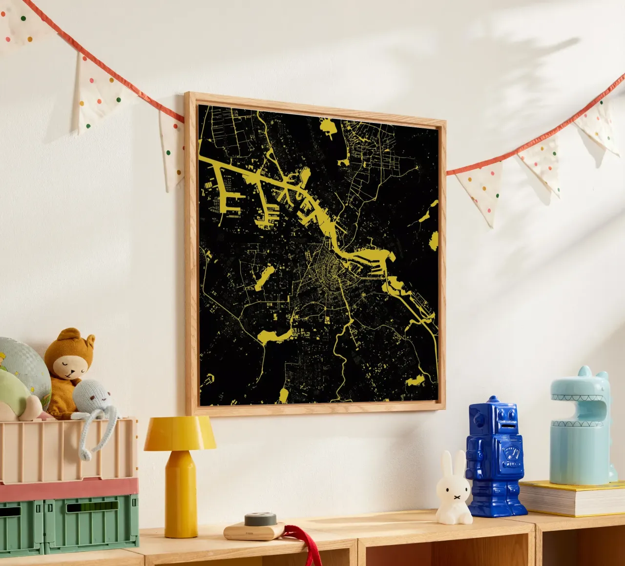 Amsterdam Yellow plexiglass da Urban Maps