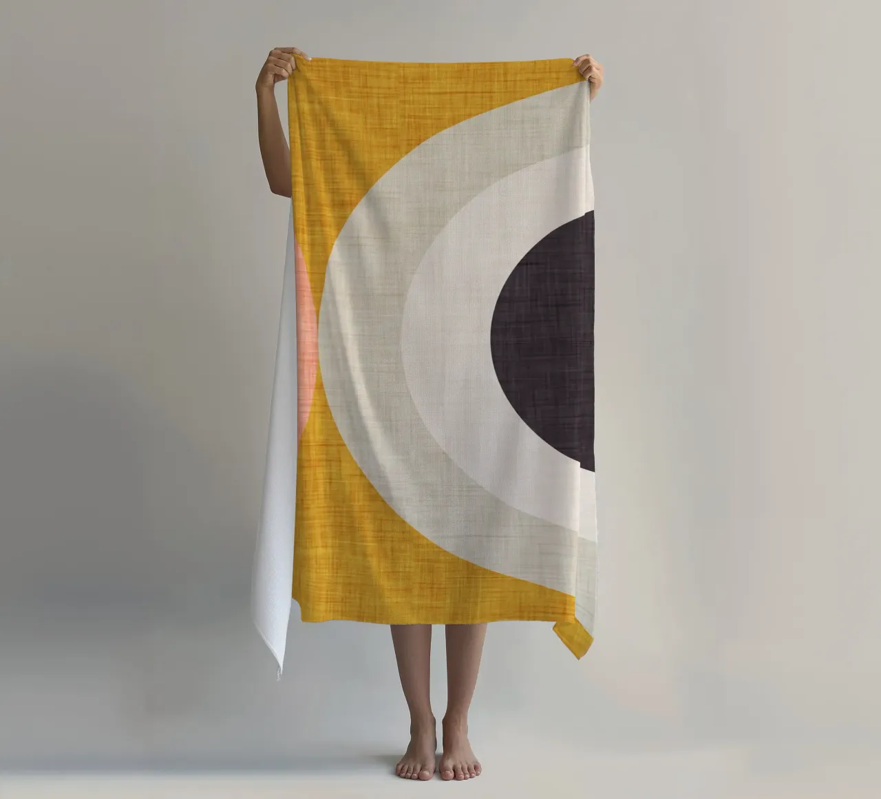 Nouveau Mid Mod Jaune serviette de plage de susanacosta