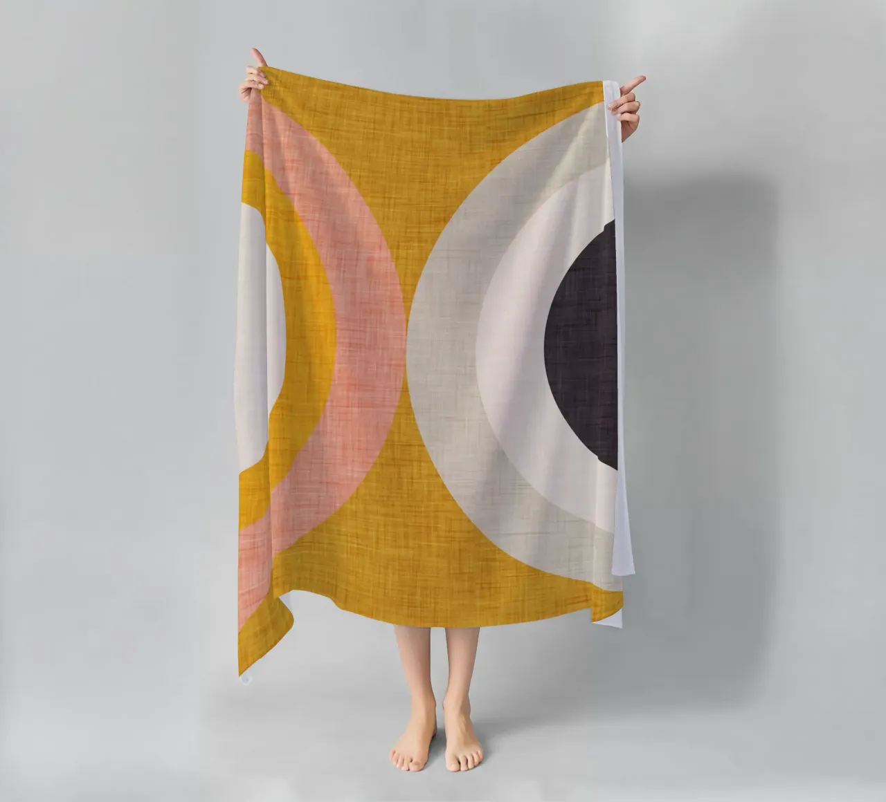 Nouveau Mid Mod Jaune serviette de plage de susanacosta