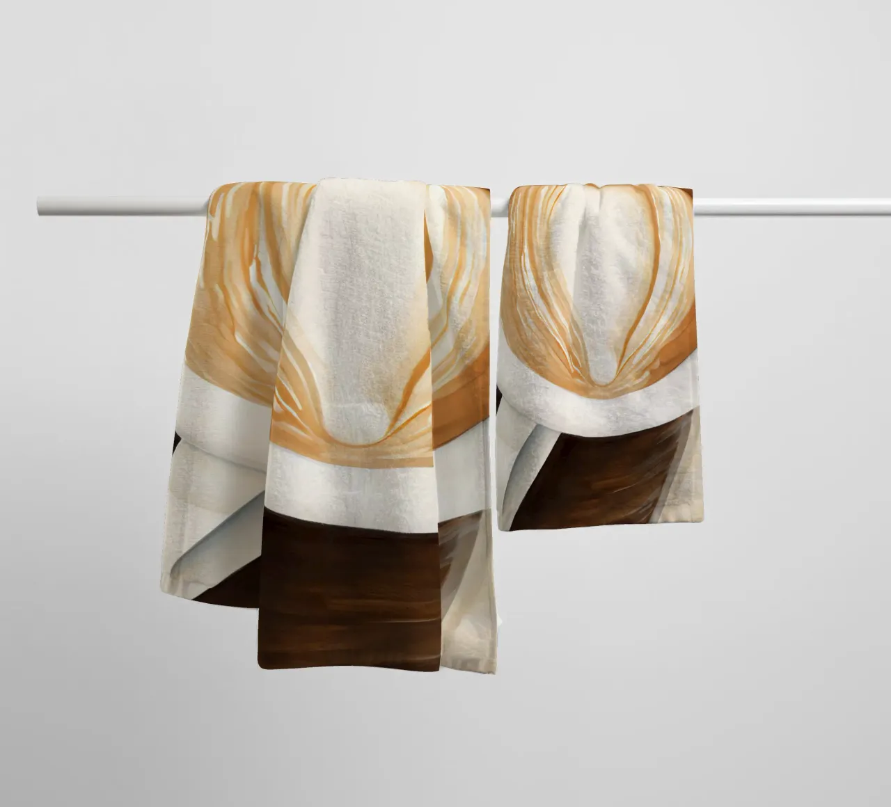 Boho Bella Vita 23 Coffee 2 Handtuch von Boho Print Collection