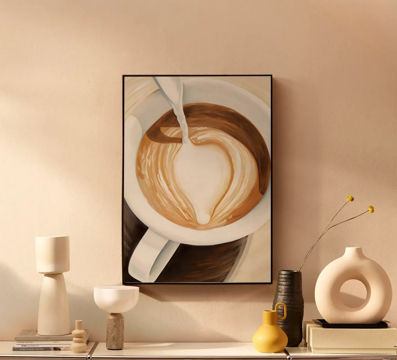 Boho Bella Vita 23 Coffee 2 alluminio dibond da Boho Print Collection