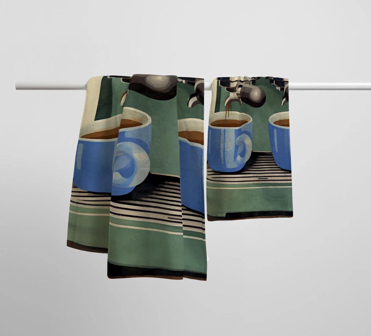 Boho Bella Vita 23 Coffee 3 asciugamano da bagno da Boho Print Collection