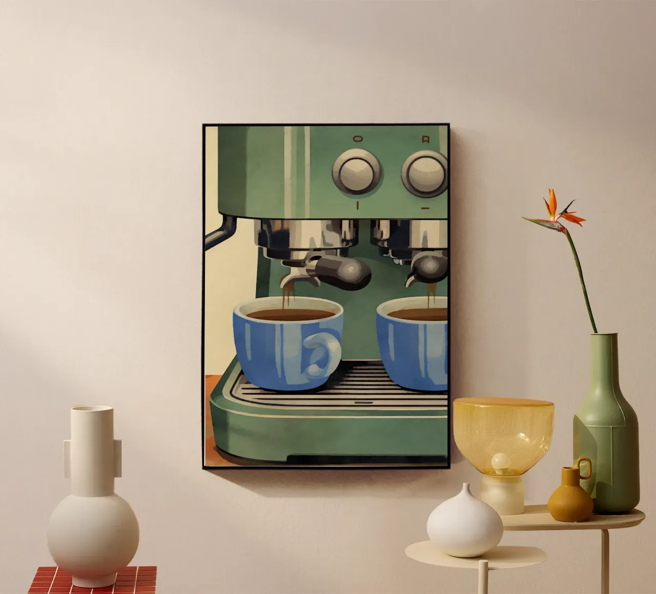 Boho Bella Vita 23 Coffee 3 plexiglass da Boho Print Collection