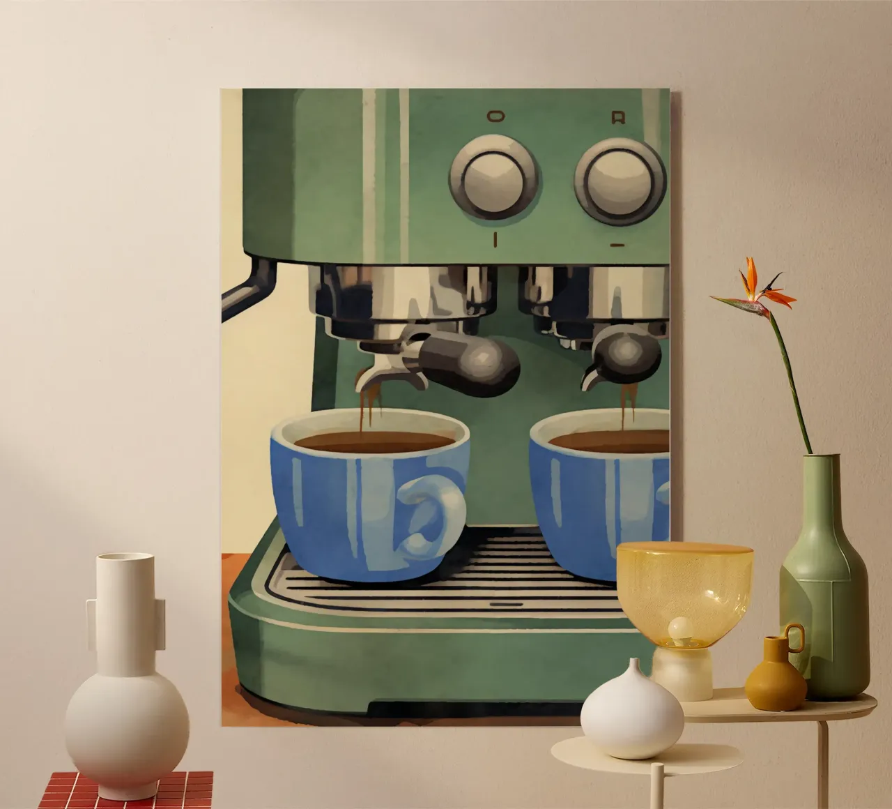 Boho Bella Vita 23 Coffee 3 plexiglass da Boho Print Collection