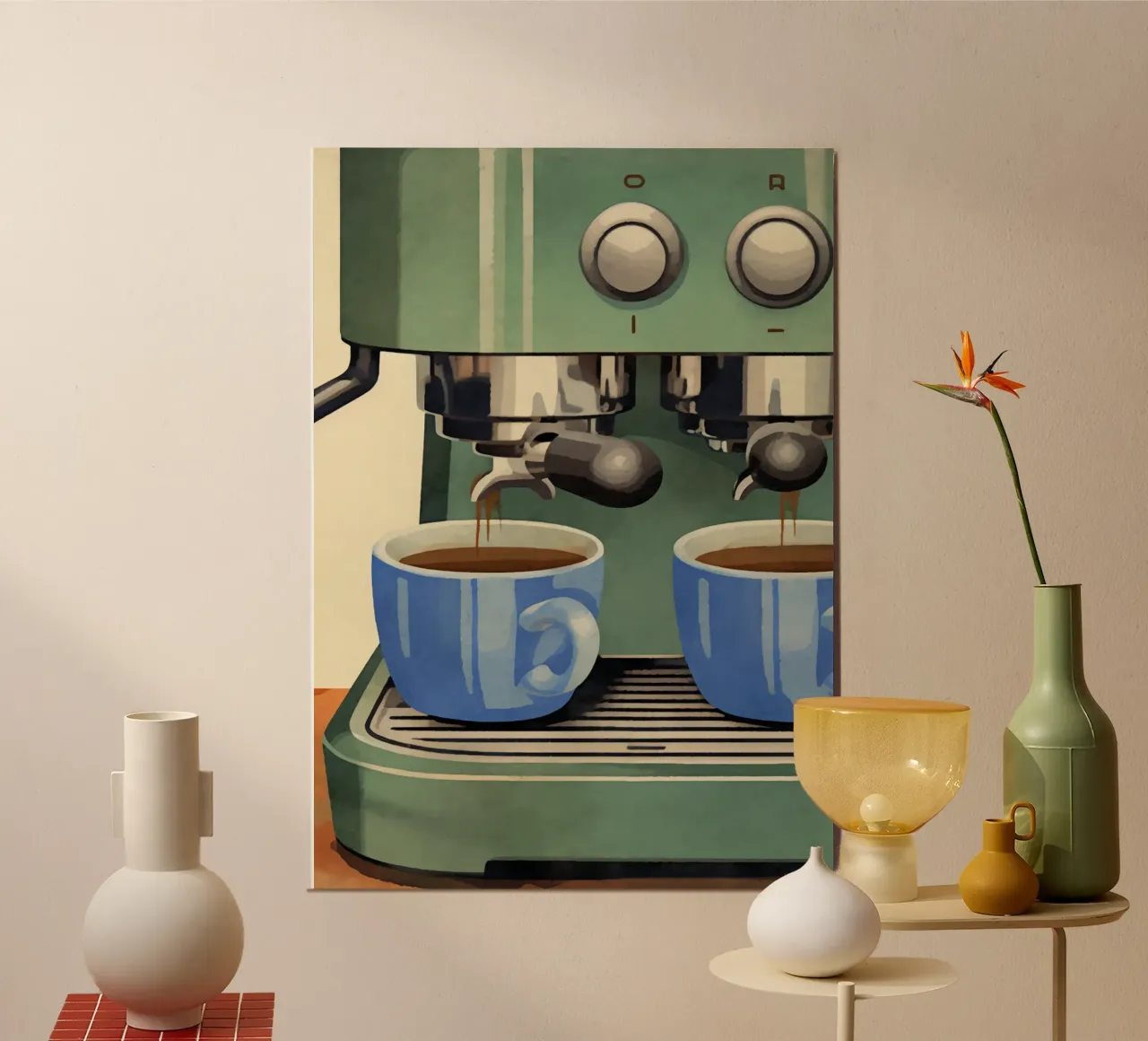 Boho Bella Vita 23 Coffee 3 poster da Boho Print Collection