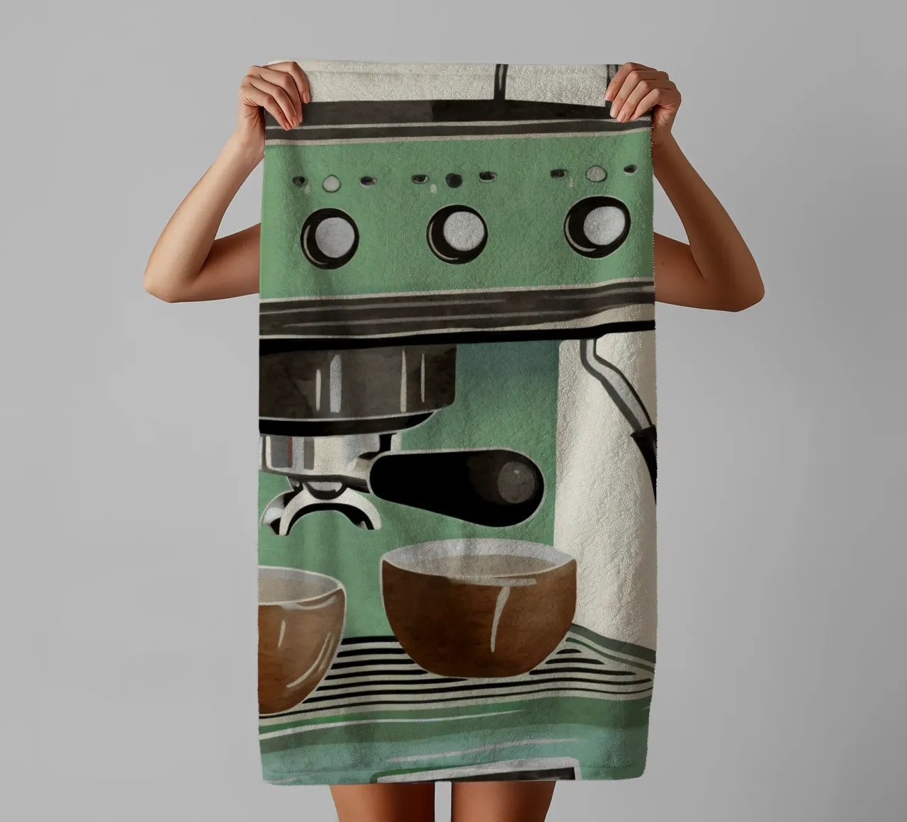 Boho Bella Vita 23 Coffee 4 towel by Boho Print Collection