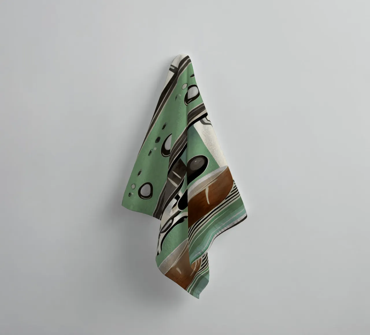 Boho Bella Vita 23 Coffee 4 towel by Boho Print Collection