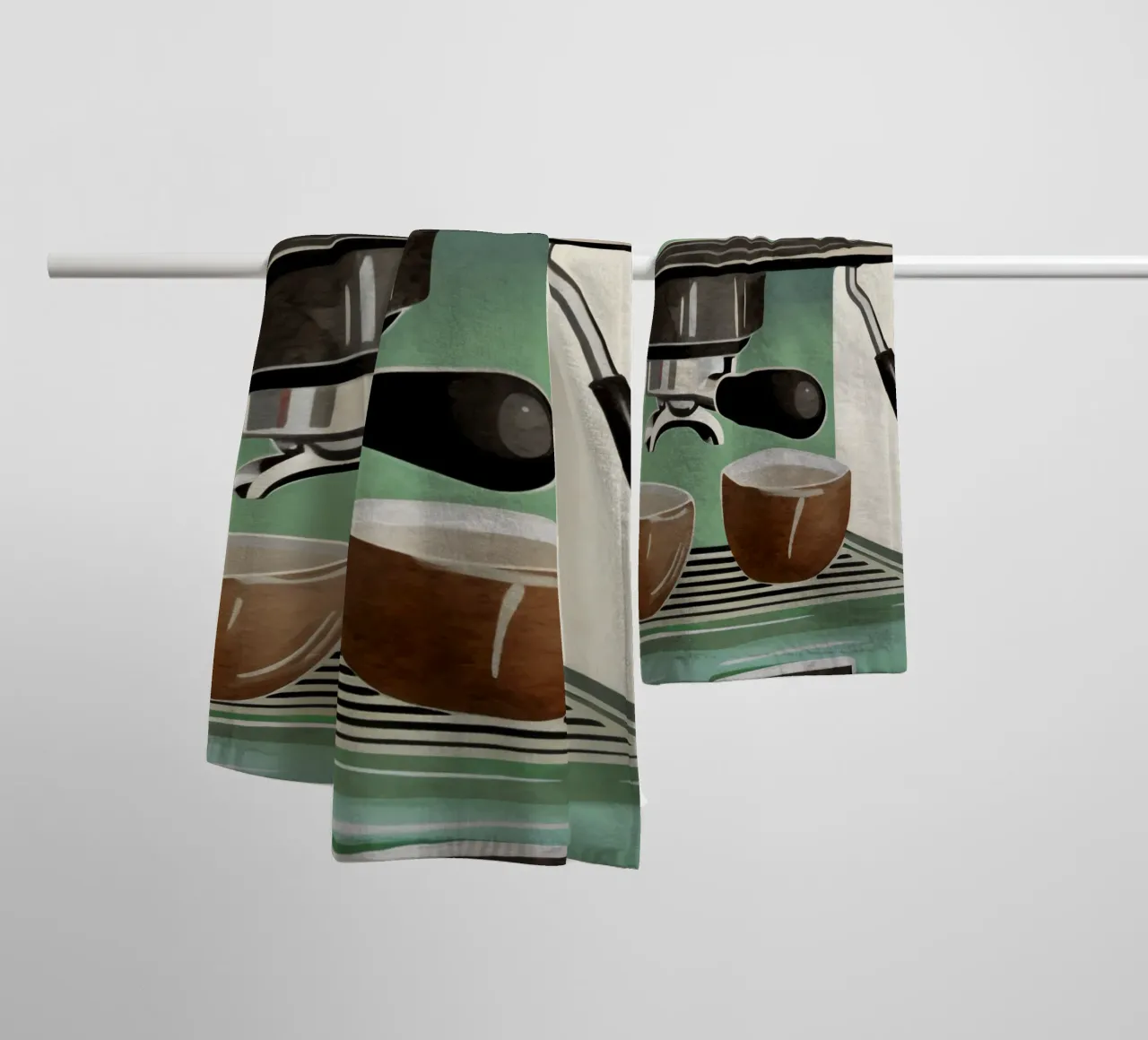 Boho Bella Vita 23 Coffee 4 towel by Boho Print Collection