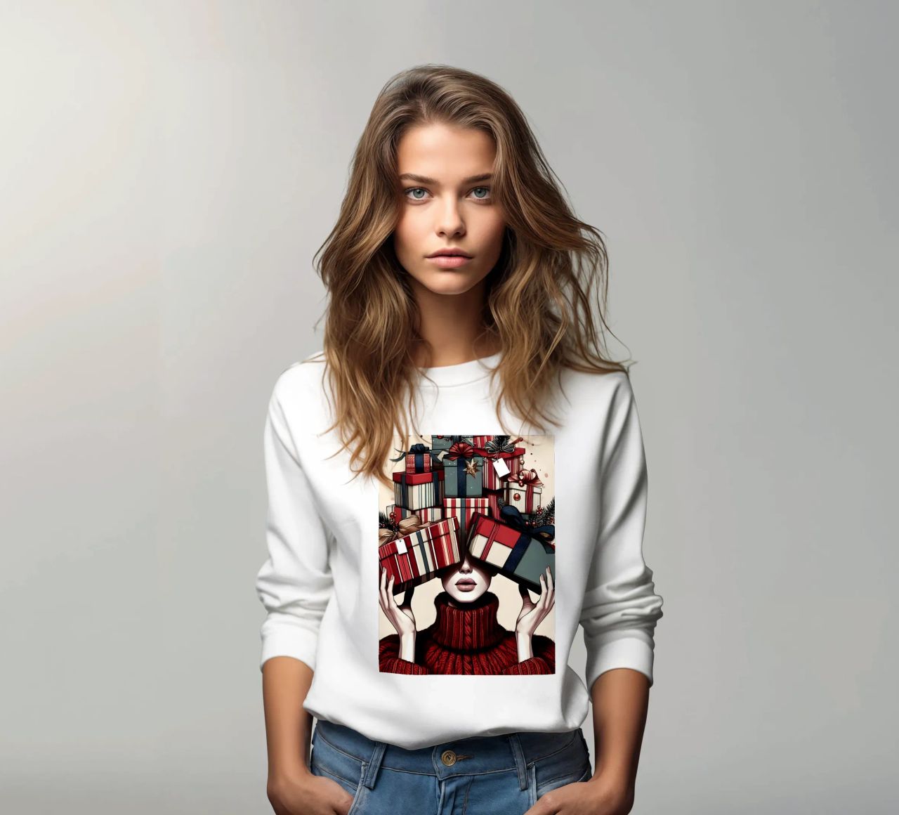 KERSTCADEAUS INPAKKEN sweatshirt van ARTOMATIC