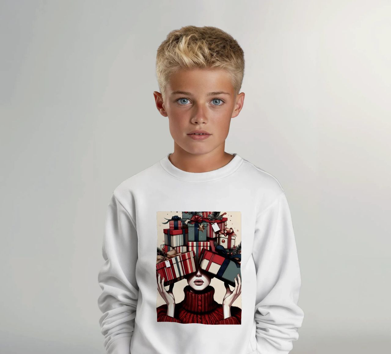 ENVOLVER REGALOS DE NAVIDAD sudadera para niño de ARTOMATIC