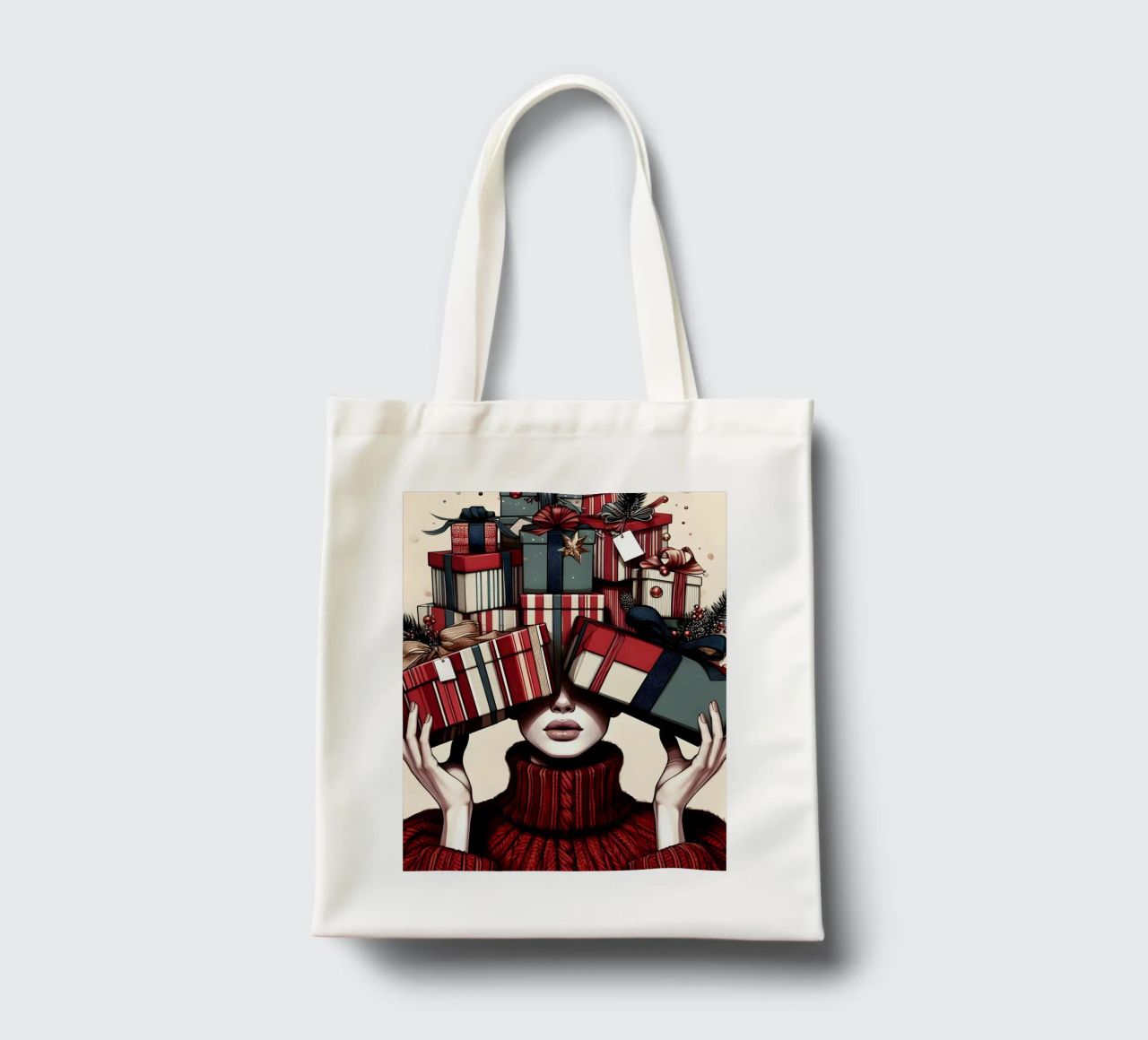 KERSTCADEAUS INPAKKEN jute draagtas van ARTOMATIC