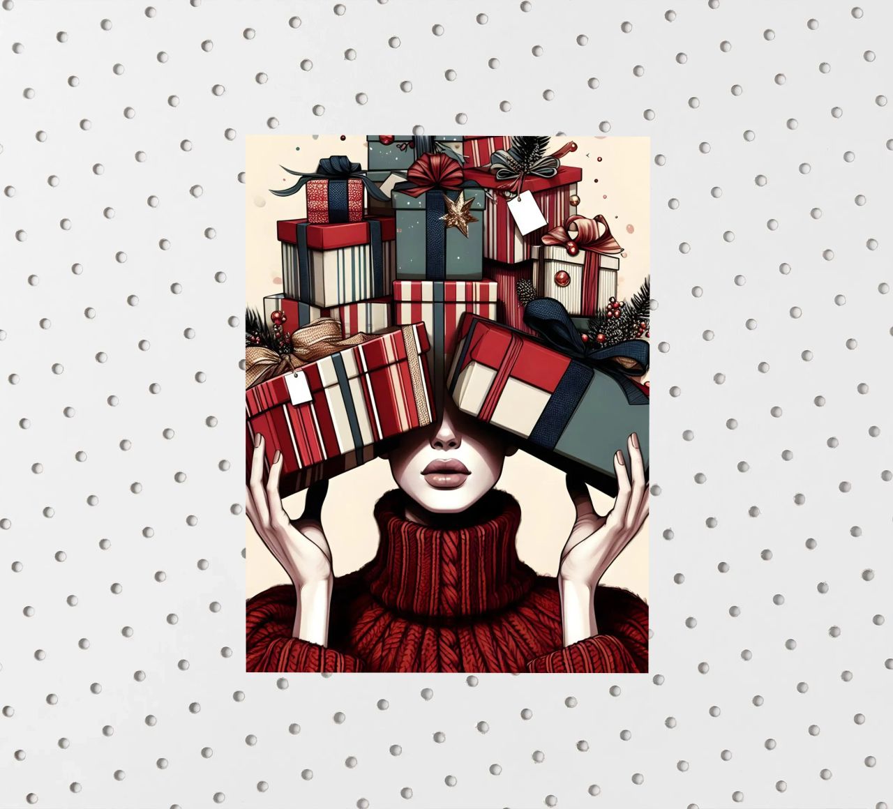KERSTCADEAUS INPAKKEN sticker van ARTOMATIC