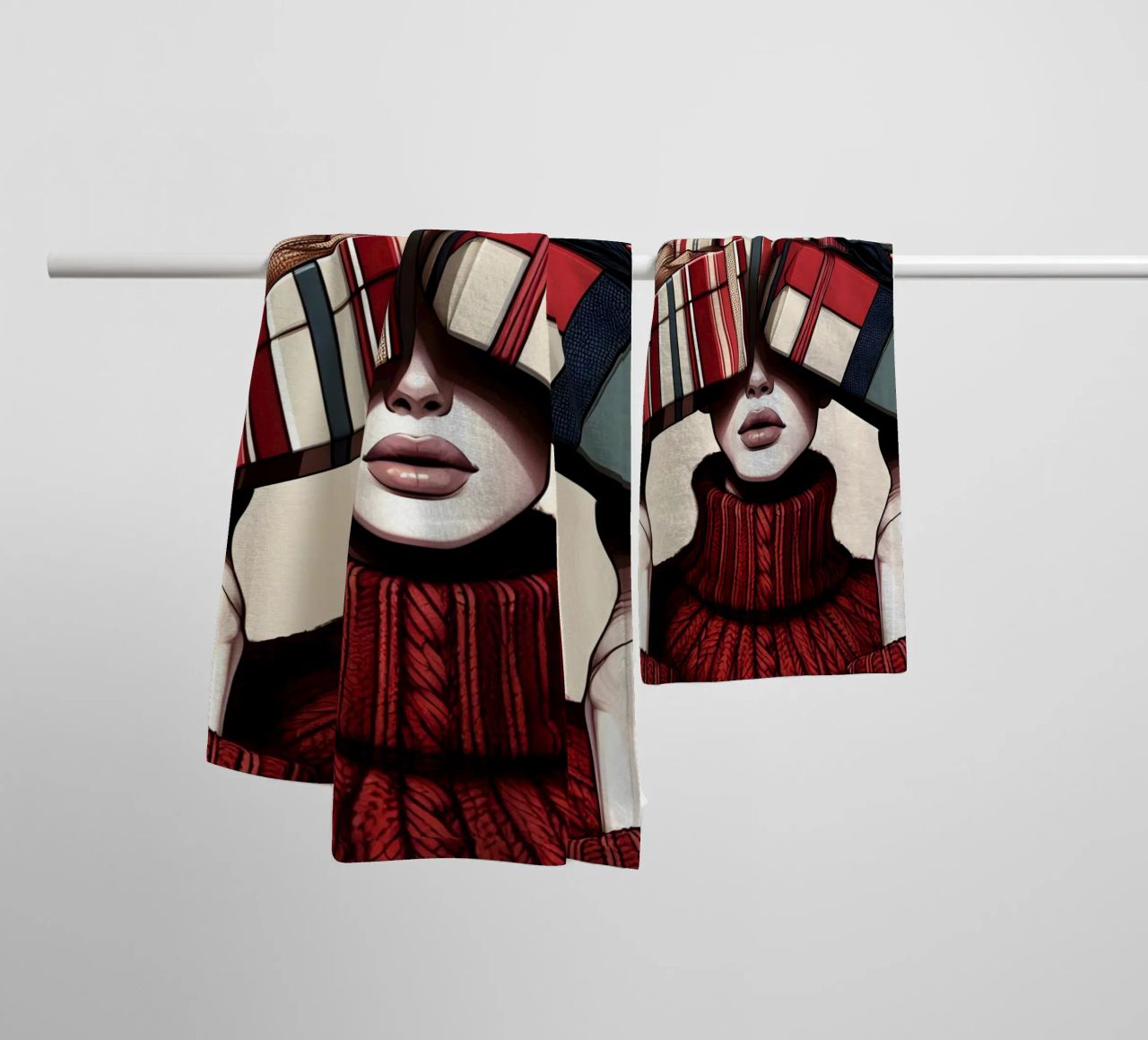 KERSTCADEAUS INPAKKEN badhanddoek van ARTOMATIC