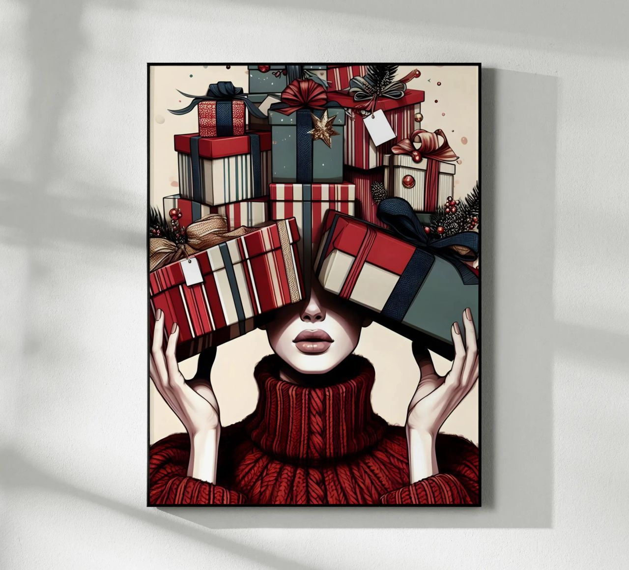 KERSTCADEAUS INPAKKEN acryl van ARTOMATIC