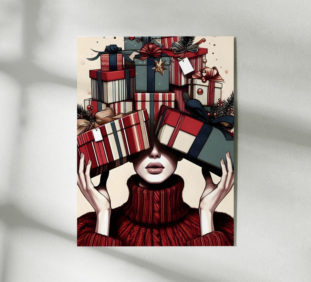KERSTCADEAUS INPAKKEN acryl van ARTOMATIC