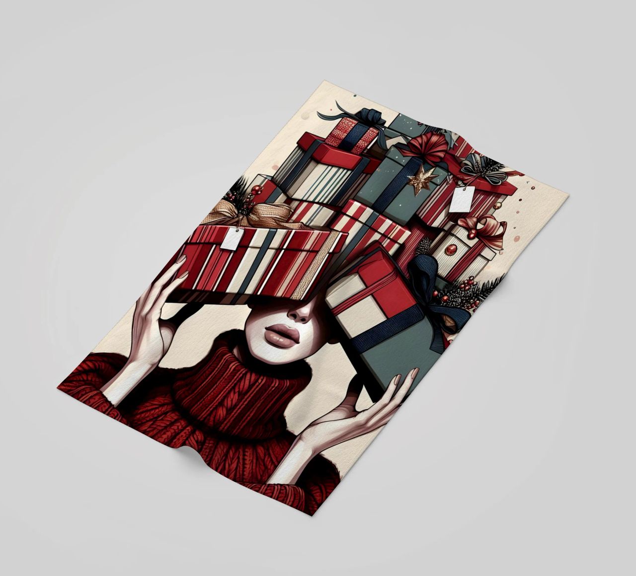 KERSTCADEAUS INPAKKEN strandhanddoek van ARTOMATIC