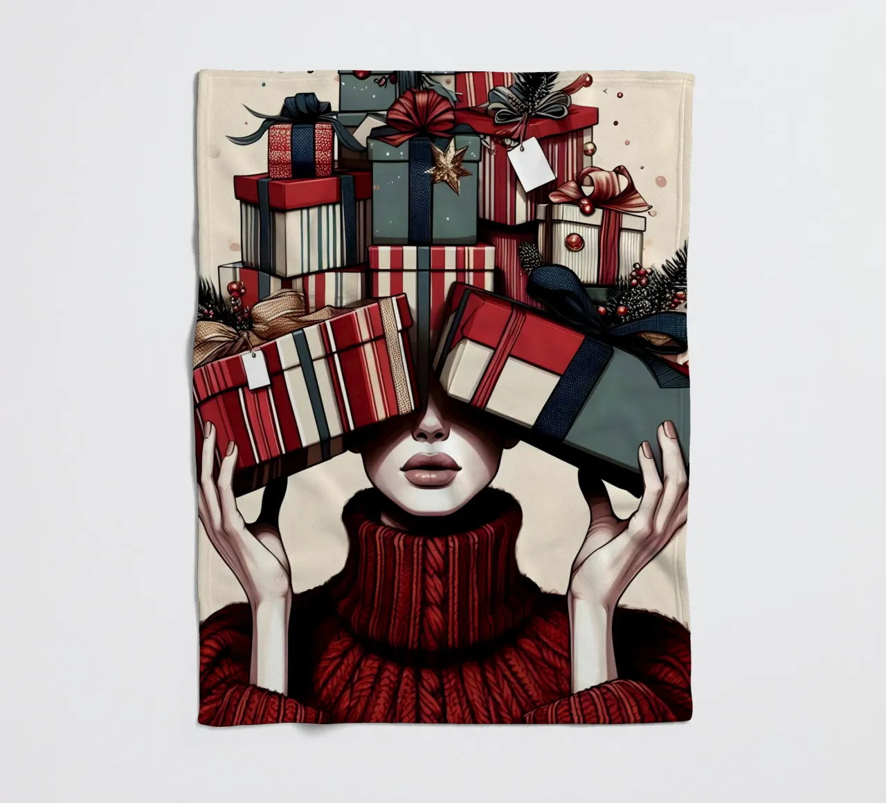 CONFEZIONARE I REGALI DI NATALE coperta in pile da ARTOMATIC