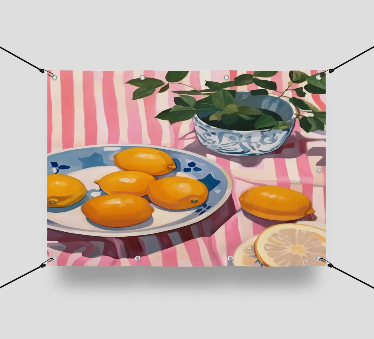 Boho Bella Vita 24 Lemons 1 telo in pvc da Boho Print Collection