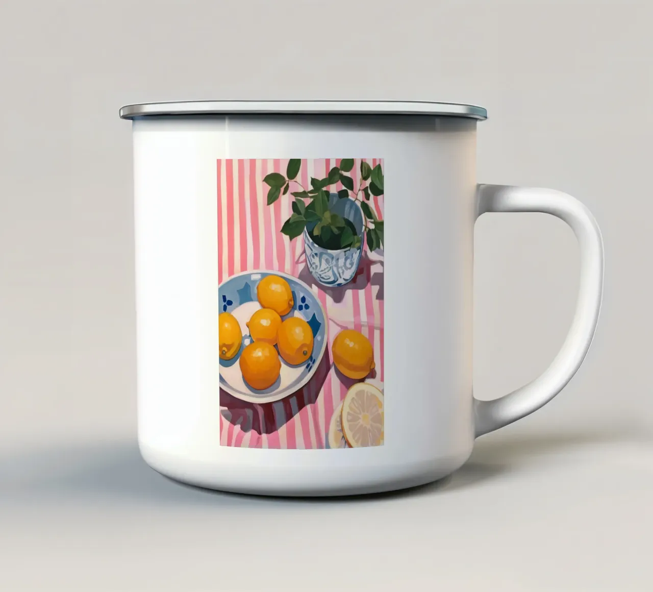 Boho Bella Vita 24 Lemons 1 tazza in smalto da Boho Print Collection