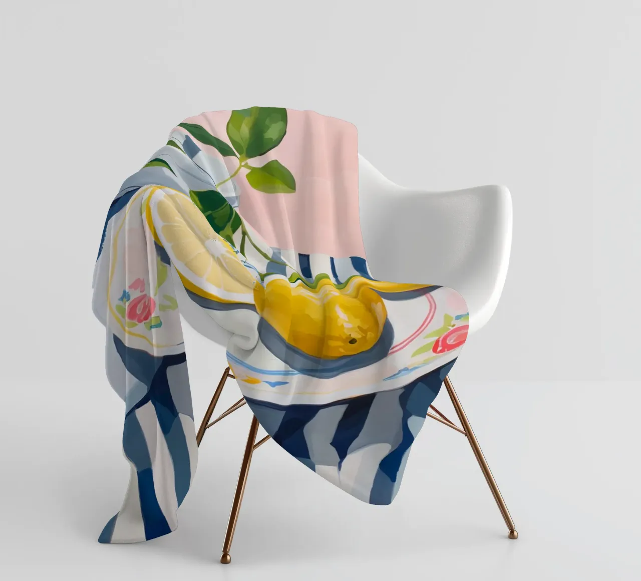 Boho Bella Vita 24 Lemons 3 coperta in pile da Boho Print Collection
