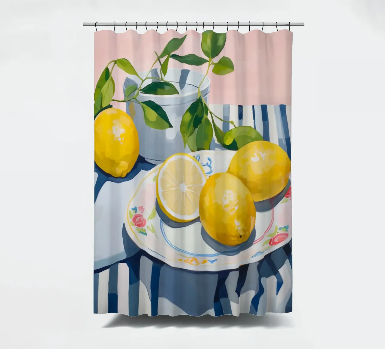 Boho Bella Vita 24 Lemons 3 tenda da doccia da Boho Print Collection