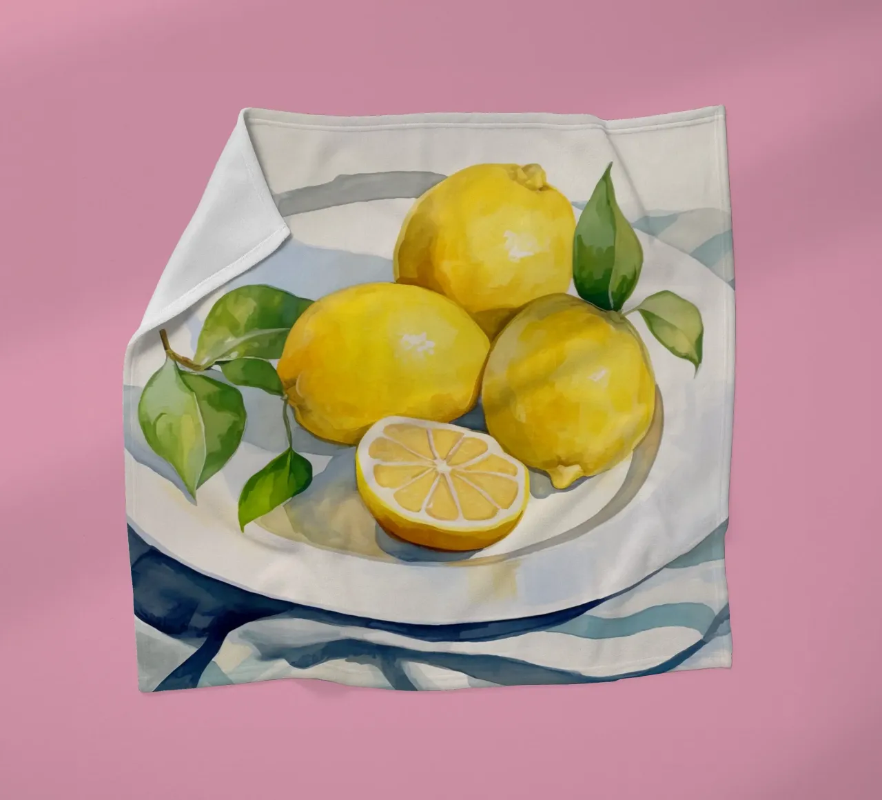 Boho Bella Vita 24 Lemons 4 fleece blanket by Boho Print Collection