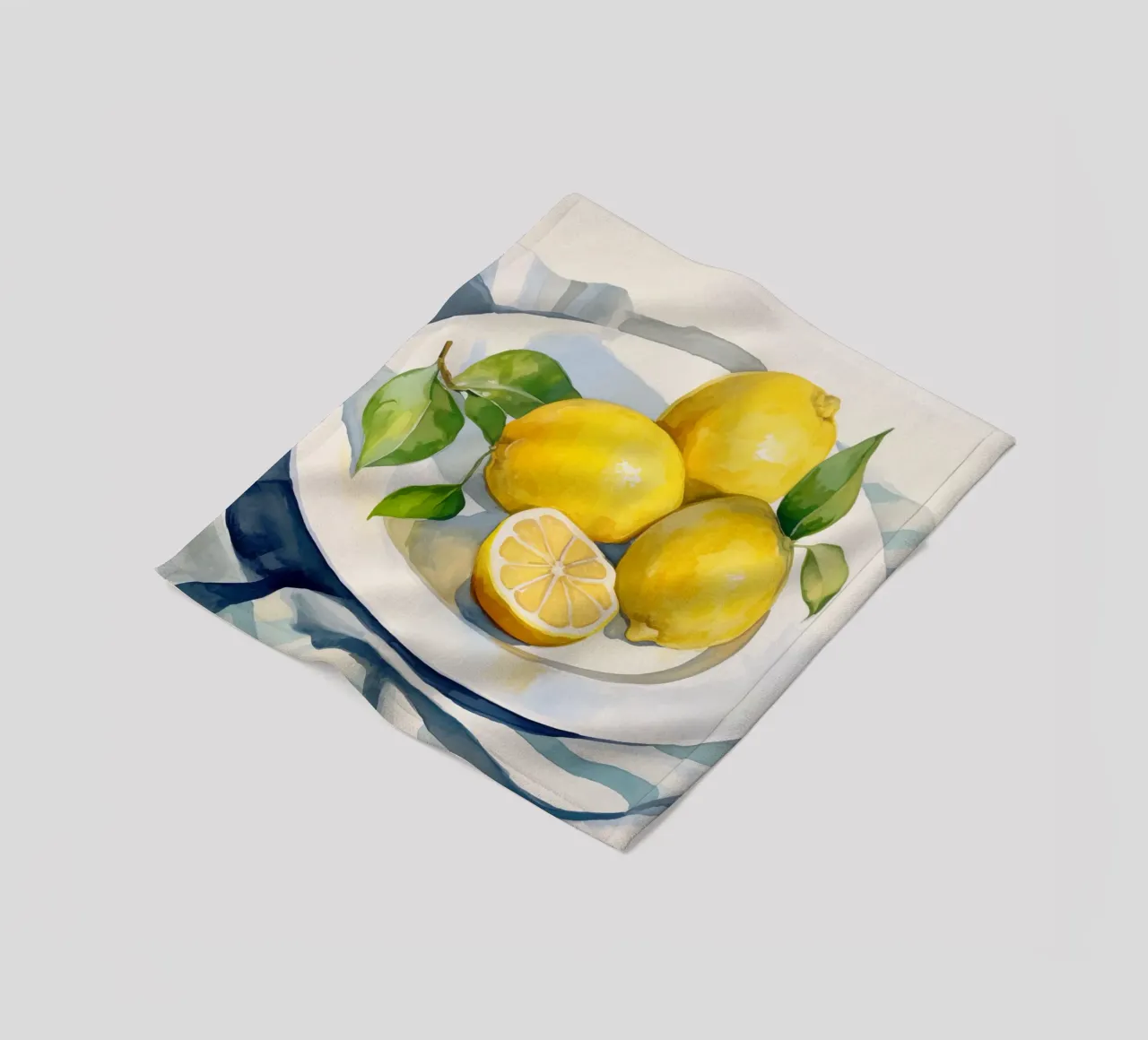 Boho Bella Vita 24 Lemons 4 fleece blanket by Boho Print Collection