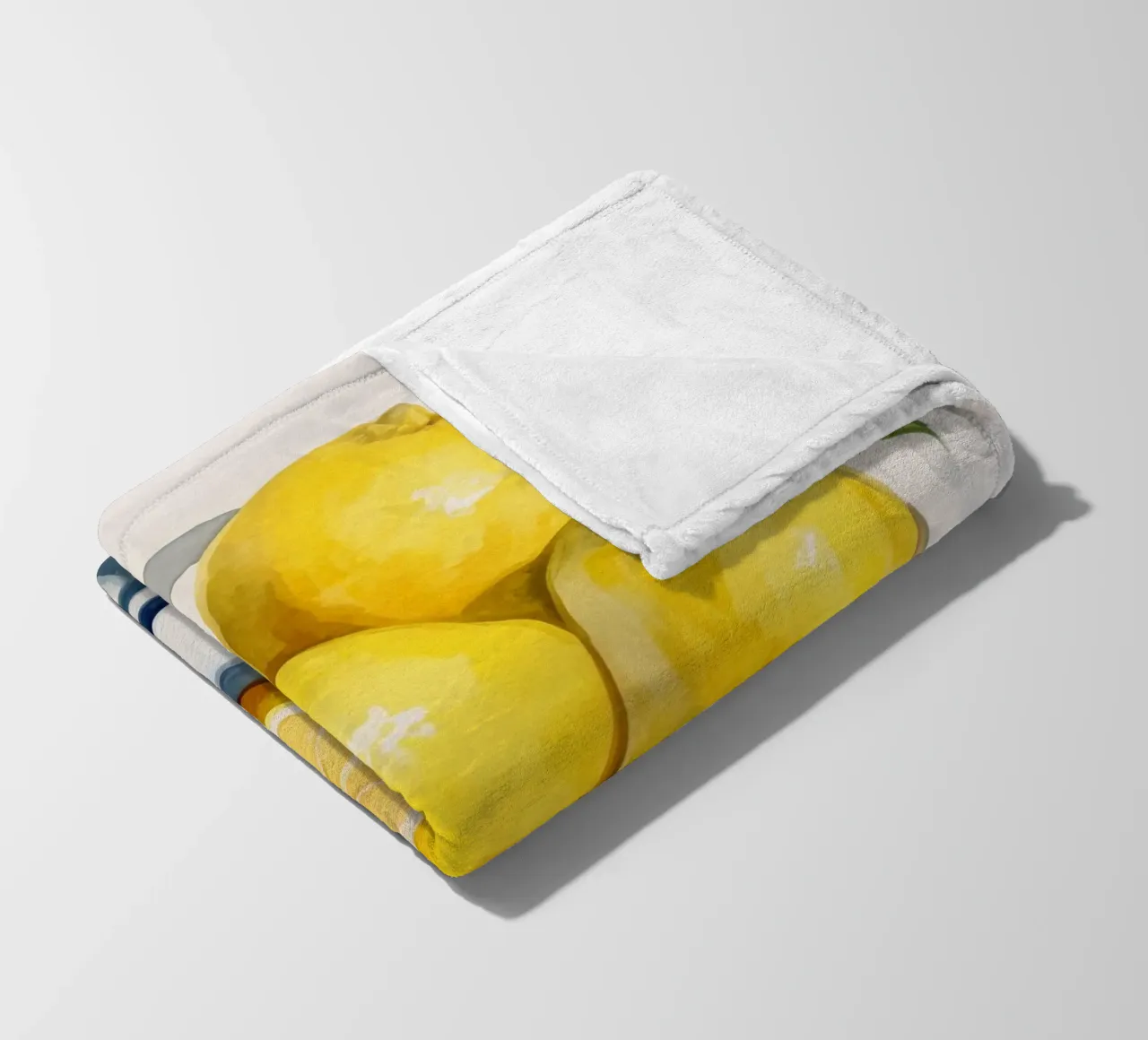 Boho Bella Vita 24 Lemons 4 fleece blanket by Boho Print Collection