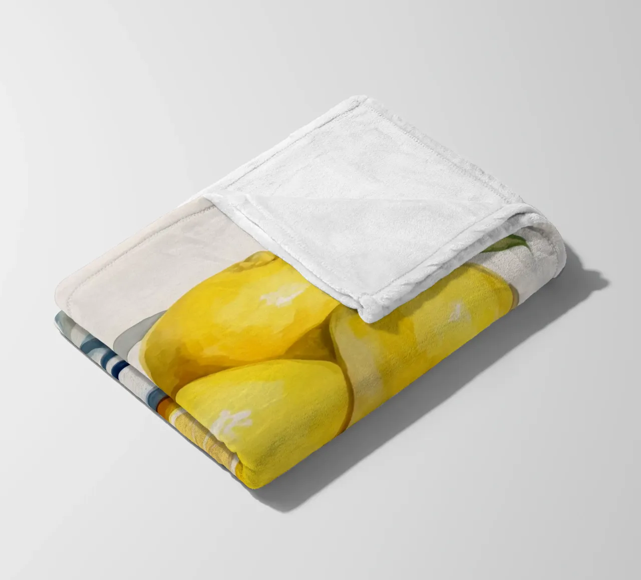 Boho Bella Vita 24 Lemons 4 fleece blanket by Boho Print Collection