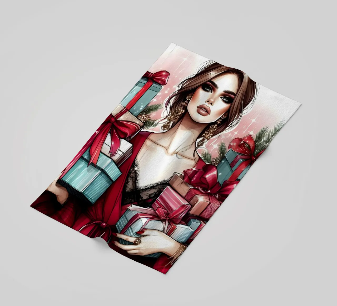 CHRISTMAS HOLIDAYS beach towel by ARTOMATIC