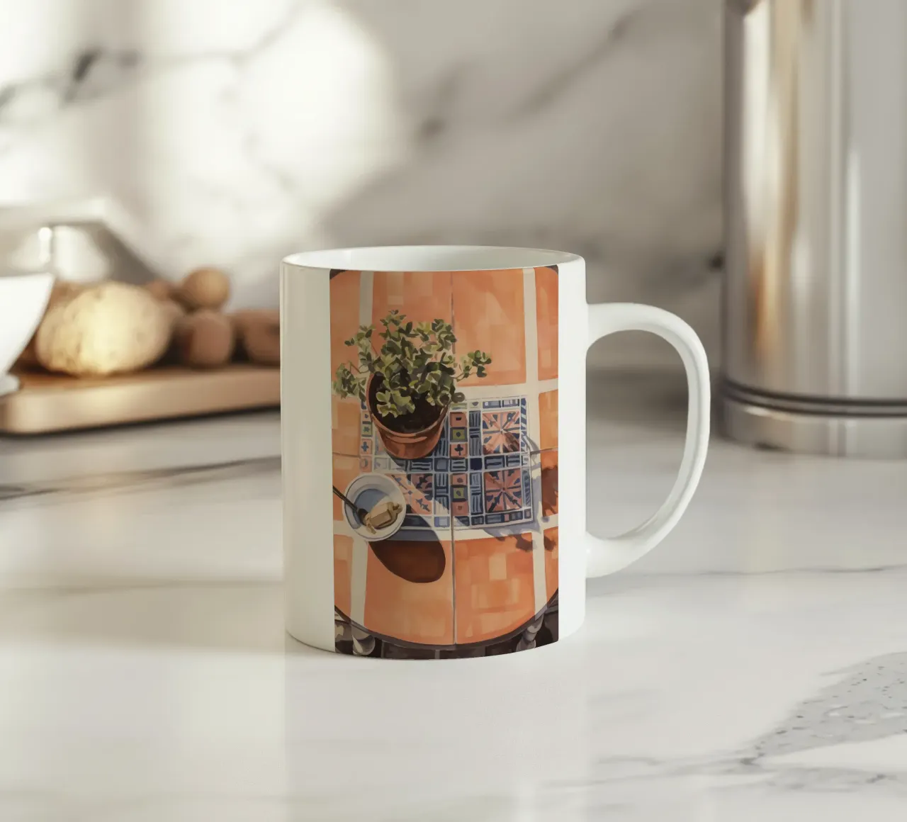 Boho Bella Vita 25 Still 1 tazza in ceramica da Boho Print Collection