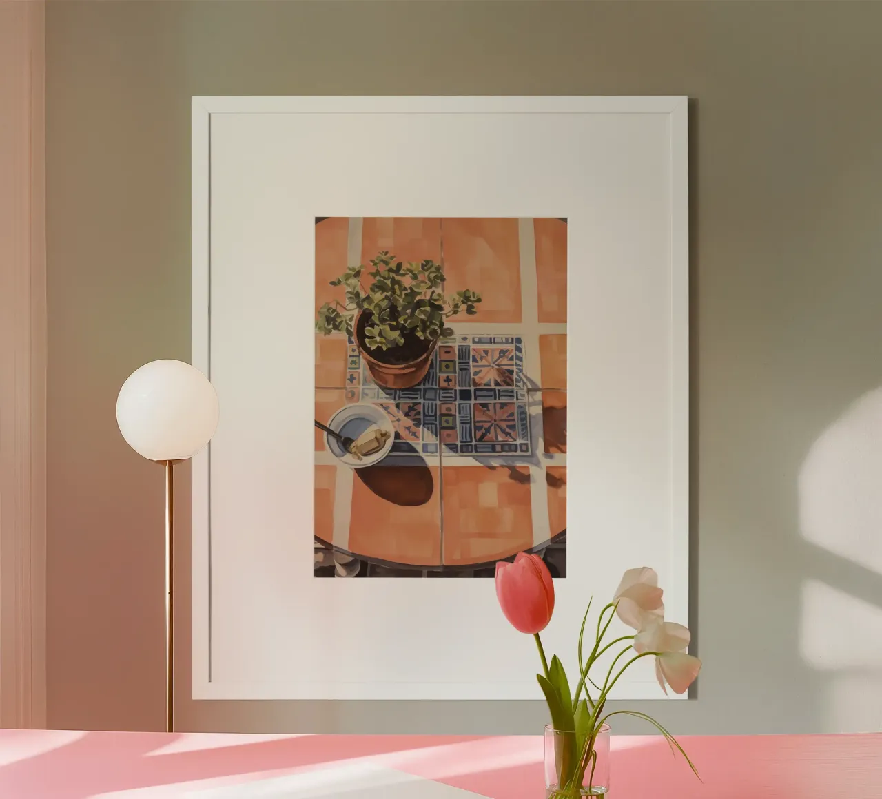 Boho Bella Vita 25 Still 1 poster con telaio in legno da Boho Print Collection