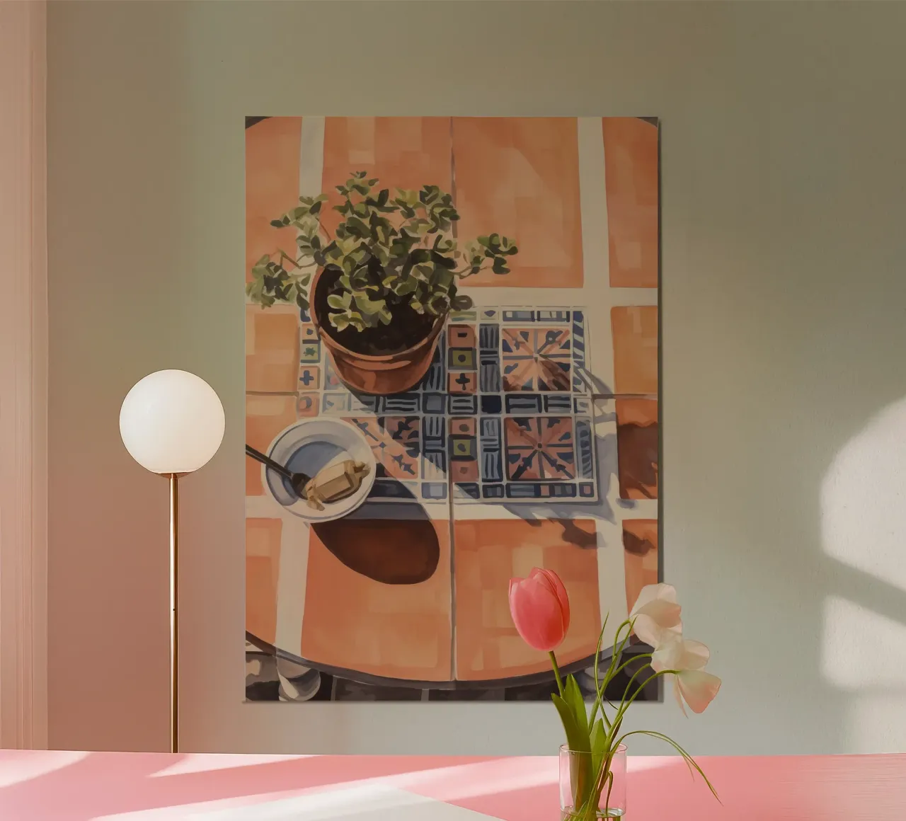 Boho Bella Vita 25 Still 1 poster con telaio in legno da Boho Print Collection