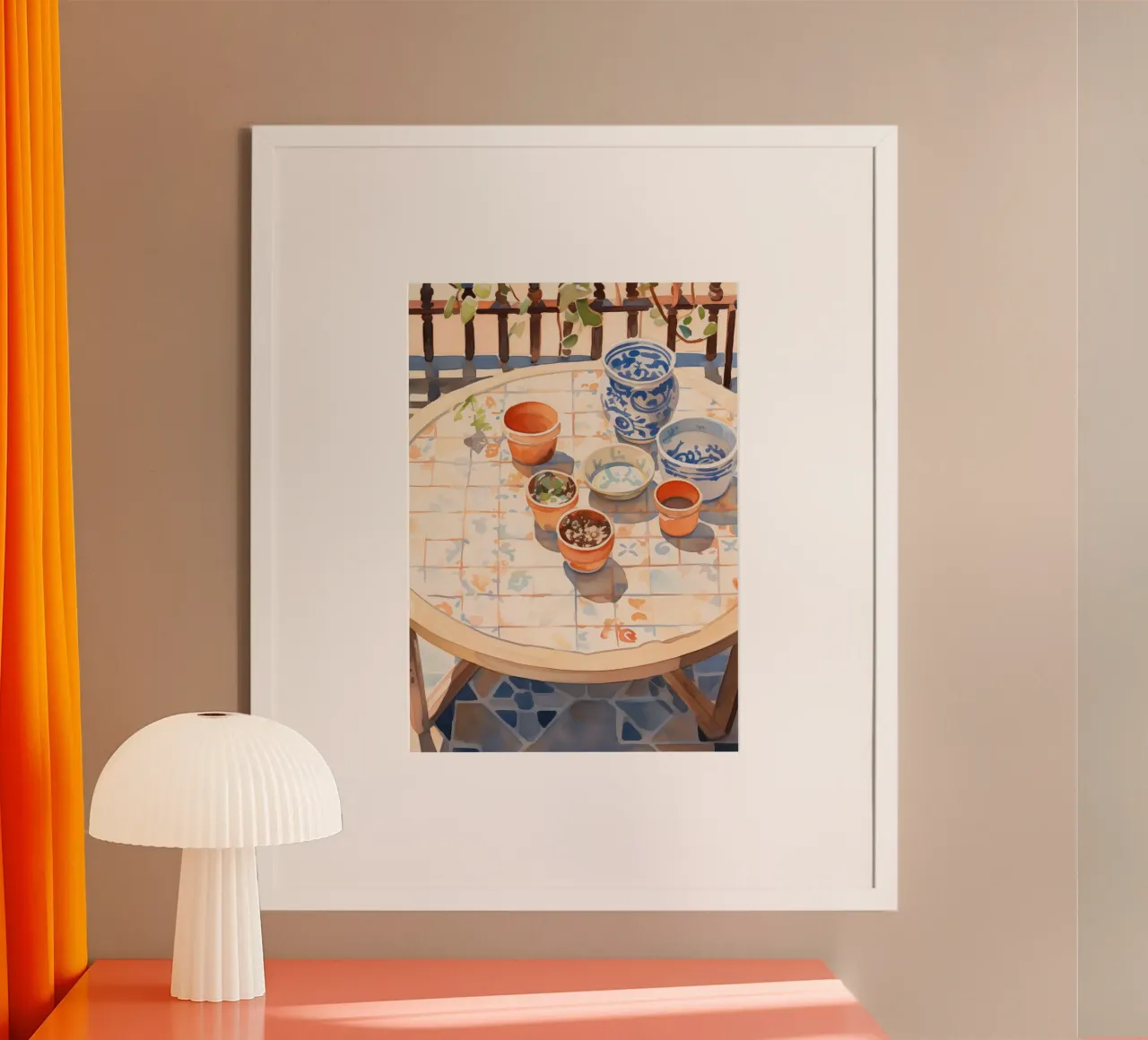 Boho Bella Vita 25 Still 2 poster con telaio in legno da Boho Print Collection